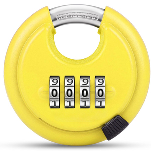 กุญแจล็อคแบบหมุน 4 หลัก AMBITION พร้อมตัวล็อคเหล็กกล้าชุบแข็ง สำหรับใช้งานกลางแจ้ง - Product Image 1