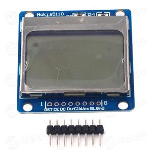 Smart elettronica Display modulo LCD Monitor blu retroilluminazione adattatore PCB 84*48 84x84 lcd 5110 Nokia 5110 schermo per Arduino - Product Image 1