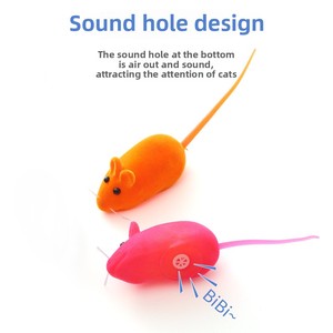 Yeni varış çevre dostu renkli interaktif Pet fare gerçekçi ses kedi oyuncak - Product Image 6