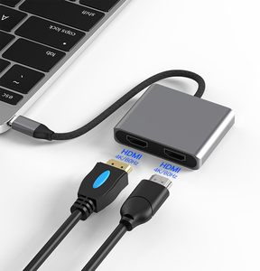 2-in-1 Multiport <strong>USB</strong> <strong>C</strong> Hub Splitter Phone Dock <strong>Adapter</strong> 1-<strong>Type</strong> <strong>C</strong> Hub 2-Port Expander Station Charger Laptop Converter SD TF - Product Image 4