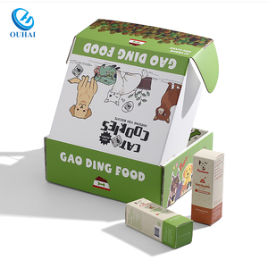 Özel 175g tek taraflı kaplamalı kağıt düz sokmak uç kutusu Pet besleyici ek paketleme karton kutu köpek veya kedi ürünleri için - Product Image 6