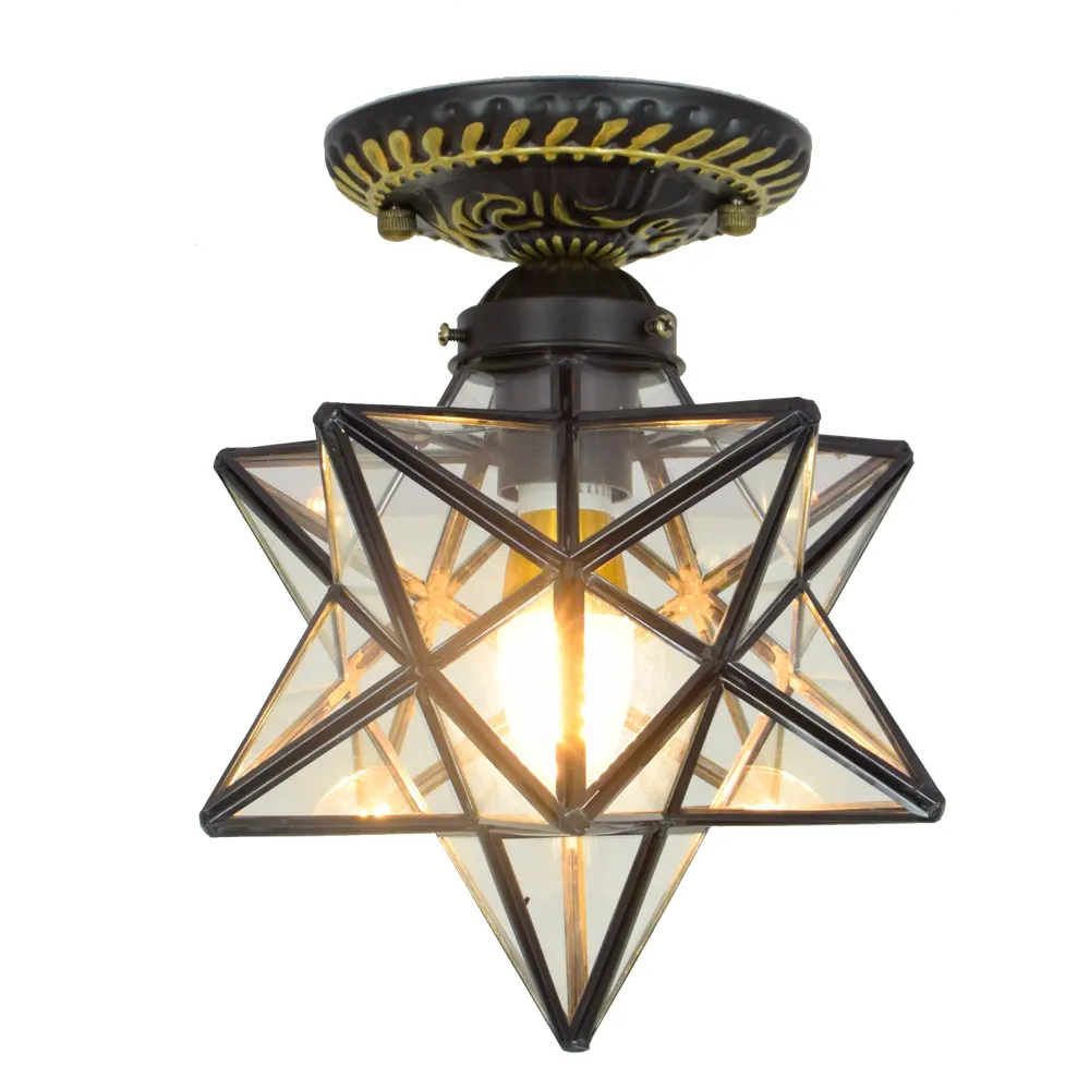Luz de estrella redonda para decoración de interiores, lámpara led de techo redonda de China para decoración de interiores
