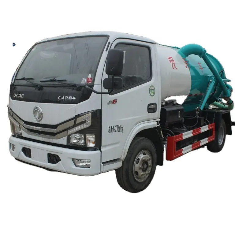 Camión de vacío de aguas residuales, mejor precio, DFAC 4x2 4000 litros