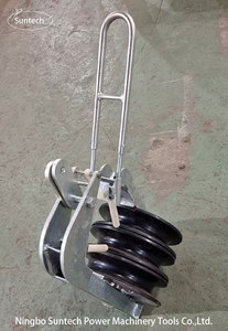 Manual <strong>Stringing</strong> <strong>Block</strong> with Rubber Lined Aluminium Sheave for Construction Use Durable Tools - Product Image 3