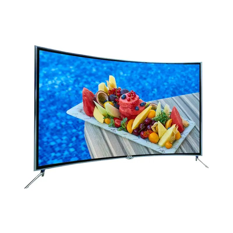 Заводская хорошая цена плоский/изогнутый экран smart tv 32 43 50 55 65 дюймов led TV Android 4K тонкие телевизоры