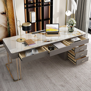 Mesa de ordenador de lujo de diseño italiano nórdico, escritorio de escritura Simple y moderno para el hogar - Product Image 1