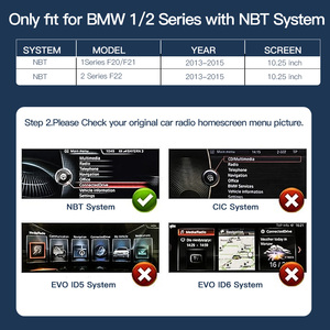 1920*720 ไร้สายCarplay Linuxรถหน้าจอสัมผัสAndroidวิทยุสเตอริโออัตโนมัติสําหรับBMW 1/2 Series F20 F21 F22 F23 เครื่องเล่นดีวีดี 10 นิ้ว - Product Image 2