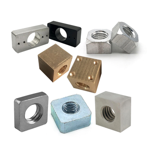 China Fastener Wholesale M3 M4 M5 M6 M8 Flat Rectangle Rectangular <strong>Nut</strong> Steel Trapezia <strong>Nut</strong> Threaded Sliding Square <strong>Nuts</strong>