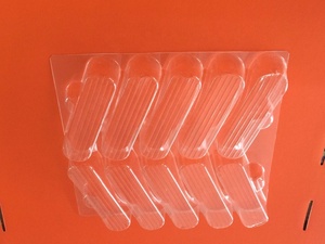 Thức ăn nhanh đen vận chuyển hộp 1kg bánh rán bao bì khay với nhựa <span class=keywords><strong>Eclair</strong></span> chèn cho bánh Sushi bánh pizza vỉ quá trình - Product Image 4