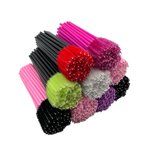 Sólido Micro Cosmético Maquillaje Herramienta Limpieza Ojo Negro Mascara Varita Desechable Spoolie Aplicador de pestañas Extensión Cepillo de pestañas - Product Image 1