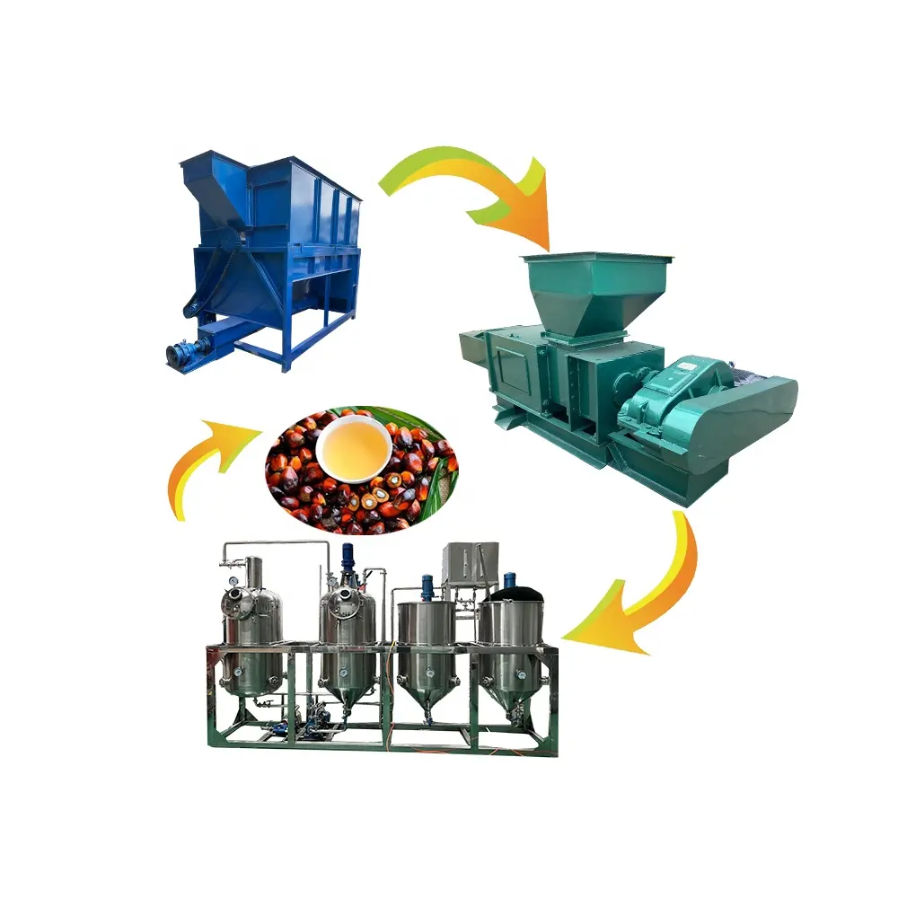 Small palm fruit oil production line price palm oil processing machine in Nigeria