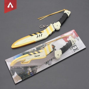 顶点传奇班加罗尔传家宝-冷钢战术刀片30厘米全金属展示模型，带护套钝边收集器