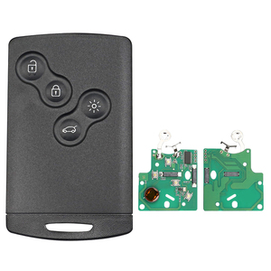 กุญแจรีโมทคอนโทรล4ปุ่ม433MHz สำหรับ Renault Megane 3 keyless Go ไม่มีโลโก้ PCF7952ชิปสมาร์ทการ์ด - Product Image 1