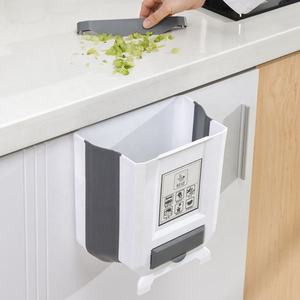 Cubo de basura colgante de cocina de nuevo diseño, cubo de basura de gran capacidad, cubo de basura de plástico plegable - Product Image 5