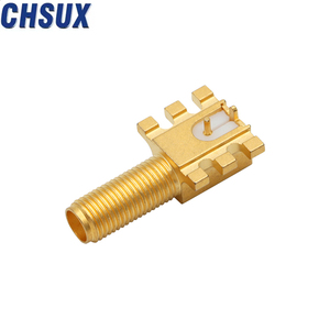 SMA射频同轴连接器SMB BNC TNC MCX MMCX N型印刷电路板安装黄铜连接器，用于通信应用 - Product Image 5