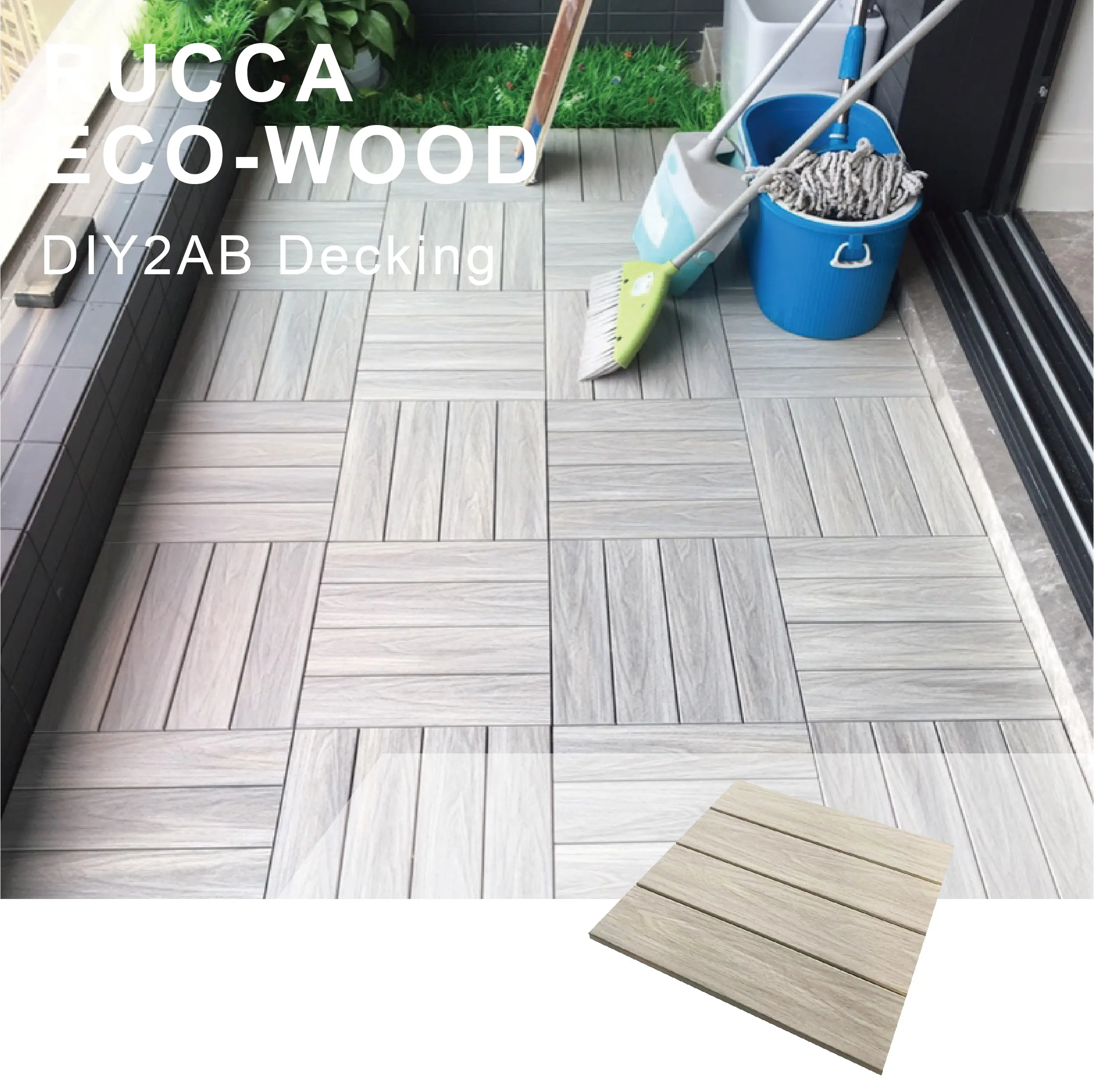 Hotsale WPC Antislip waterproof DIY Interlocking Decking flooring tiles 300*300mm for pool garden puzzle tiles exterior/interior
