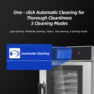 Lò nướng màn hình cảm ứng thông minh thương mại 5 lớp để xử lý hàng loạt Lò nướng Combi áp suất cao để nấu nhanh - Product Image 5