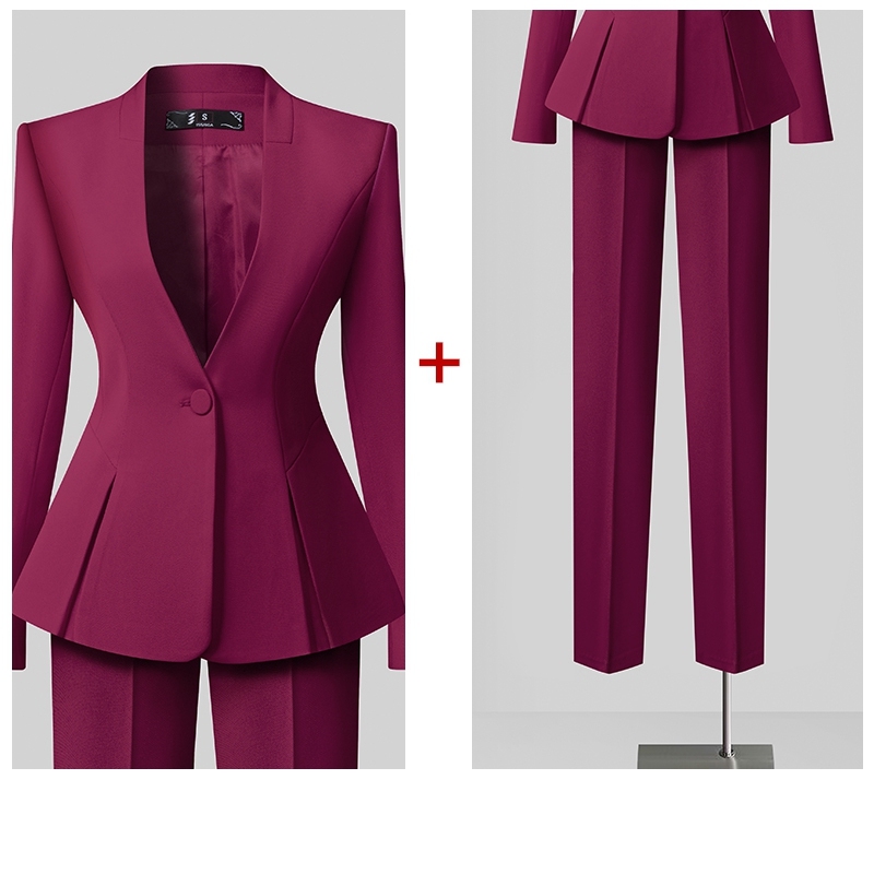 Vin rouge (costume + pantalon droit)