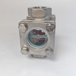 CF8 гидравлика расходомер из нержавеющей стали, датчик расхода воды низкого давления с видимым стеклом и резьбой рабочего колеса - Product Image 2