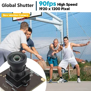 ELP 120 Degree Wide Angle NO Distortion HD1200P High Frame 90FPS Color Shutter Global Mini USB <strong>Camera</strong> Module Webcam - Product Image 3