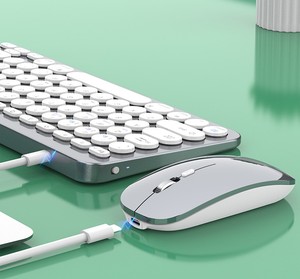 Mini teclado inalámbrico al por mayor de fábrica, juego de ratón, función LED impermeable para juegos de ordenador portátil, uso comercial, precio competitivo