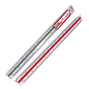Foska mimari ölçekli cetvel mimarlar için sağlam ABS mimar ölçekli üçgen ölçekli cetvel Draftsman öğrenciler ve mühendisler - Product Image 1
