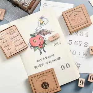 カスタムロゴ様々なサイズパターン基本装飾クリエイティブDIY木製スタンプ - Product Image 1