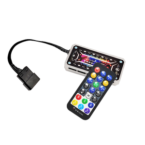 Manmu OEM Rgb Controller Computer <strong>Remote</strong> <strong>Control</strong> Fans and Led Light Multi-color Smart Music ARGB 6Pin 10Port Controller +<strong>Remote</strong> - Product Image 4