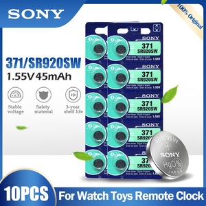 סין סוללה ייצור סיטונאי 1.55v כפתור תא שעון Battery371/<span class=keywords><strong>920</strong></span> 395/927 מטבע כסף תחמוצת סוללה עבור sony