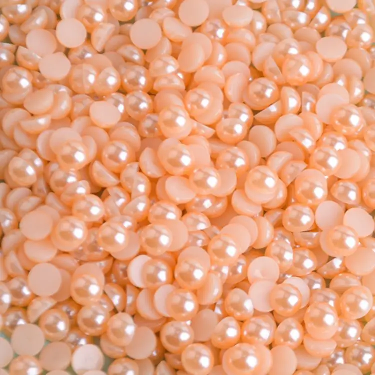 Abs sintetico di alta qualità 1.5-14mm perla semicircolare accessori per perle fatti a mano vendita all'ingrosso perla