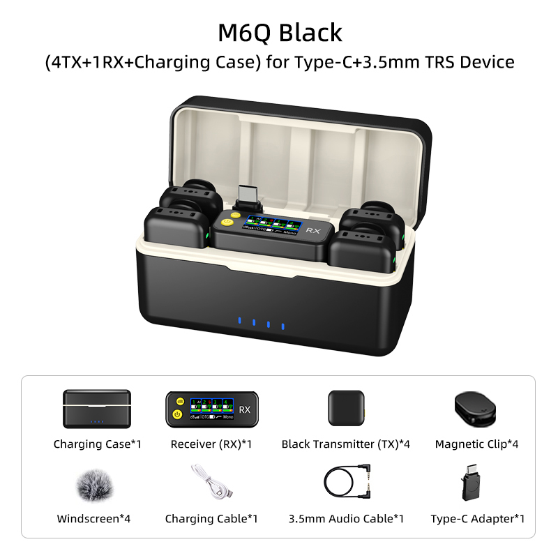 Black M6Q 1-to-4