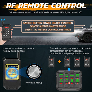 Controllo App e telecomando RF 12 pulsanti RGB pannello interruttore multifunzione per fuoristrada - Product Image 3