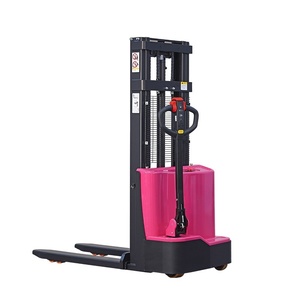 Self <strong>Loading</strong> Pallet Stacker 0.5ton 1ton 1.3m 1.6m Portable Electric Forklift Stacker <strong>Crane</strong> <strong>Loading</strong> and <strong>Unloading</strong> Stacker