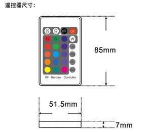 RGB RGBW беспроводной Радиочастотный пульт дистанционного управления DC5V 12V 24V светодиодный диммер светодиодные полосы PWM Тип 6A/8A выходной ток ROHS сертифицирован - Product Image 4