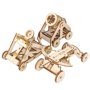 Ancient <strong>Siege</strong> Three-piece Wooden Assembly 3D Building Block Catapult Technology Small Production - Product Image 1