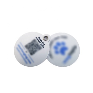 Customized Barcode, QR <strong>Code</strong>,website Laser Names Round Bone square Epoxy Dog Animal Pet Id Collar Tag NFC hang Tag RFID Chip - Product Image 3