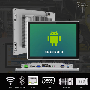 8インチAndroidタッチコンピュータIP65防水組み込みVESAファンレスコンピュータPC工業用AndroidパネルPc車両用 - Product Image 2