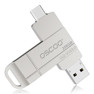 OSCOO SSDソリッドステートドライブフラッシュドライブSU001デュアルインターフェイスタイプC USB 3.2 128GB | 256GB | 512GB | 1テラバイト - Product Image 1