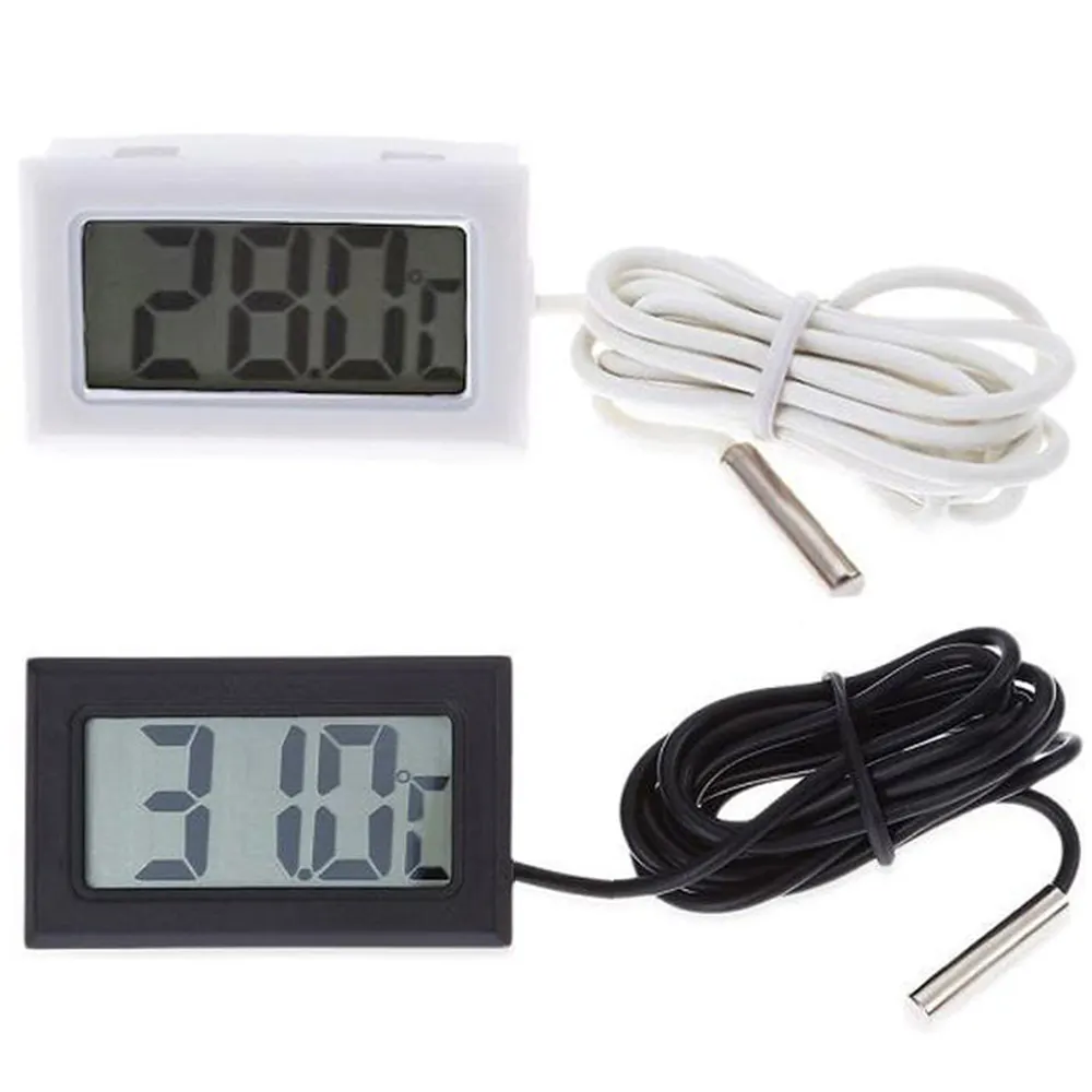 Электронный цифровой термометр, измеритель температуры воды в холодильнике и аквариуме с ЖК-дисплеем