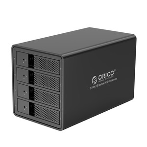 ORICO dört disk disk kabine 2.5/3.5 inç sata masaüstü ssd harici disk kutusu bağlar çift çip 150W dahili güç kaynağı - Product Image 1