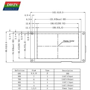 DWIN-Panel LCD de pantalla de 5 pulgadas, 800x480, sistema HMI Android, RK3566, pantalla TFT, placa Android de 5 pulgadas, módulo de pantalla táctil capacitiva