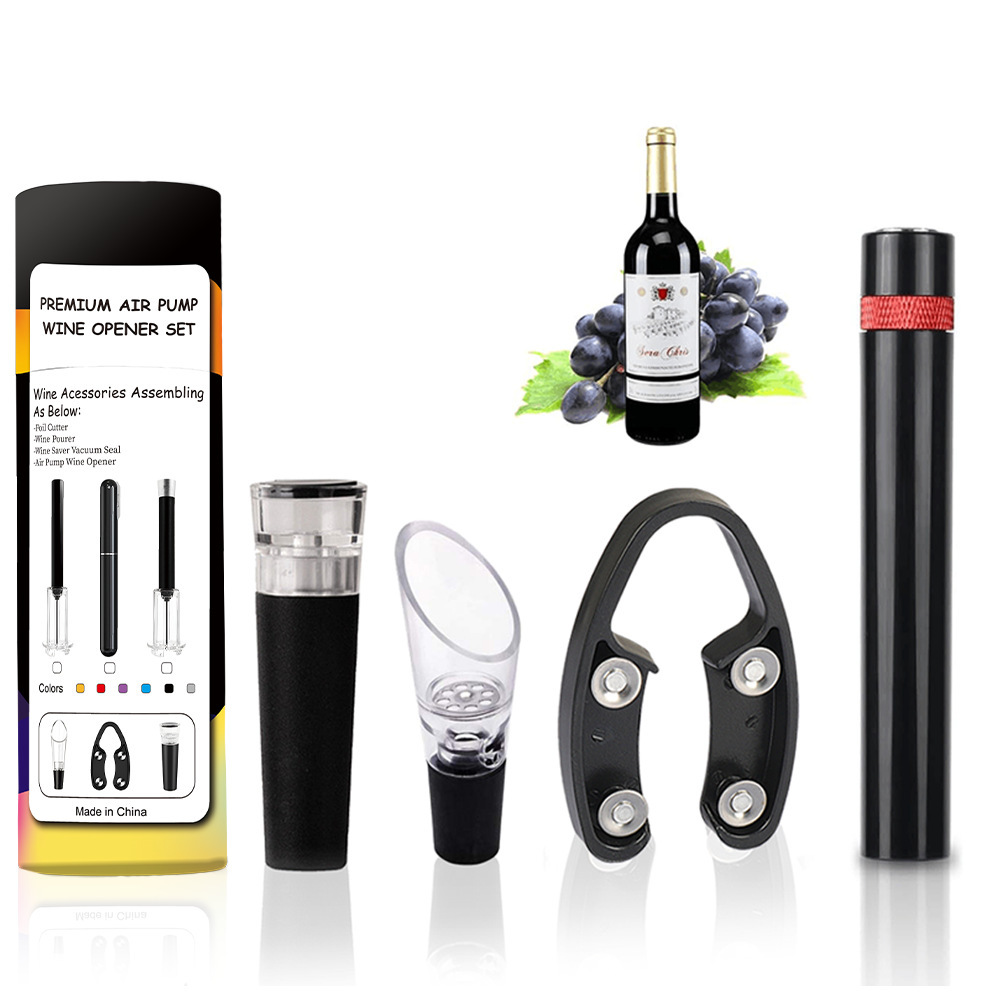 4-piece set-red magnetic air pressure bottle opener