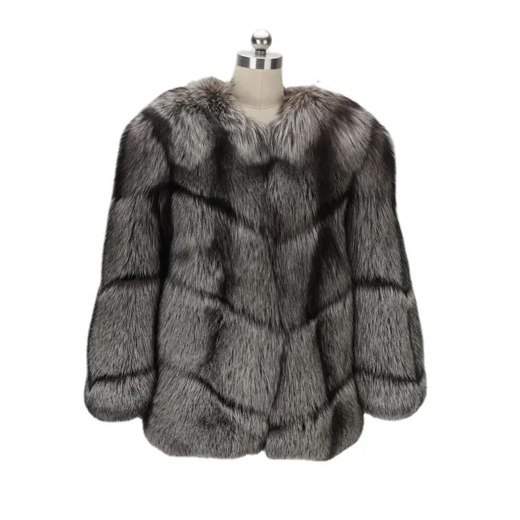 2024 пальто женское лоскутное осеннее Женское пальто из лисьего меха зимняя фабричная одежда