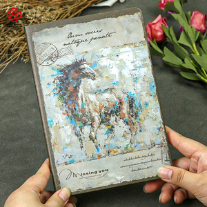 El kitabı malzeme kitap öğrenci yaratıcı günlüğü nostaljik klasik renk sayfa illüstrasyon kitap kalınlaşmış ihracat avrupa Retro - Product Image 5