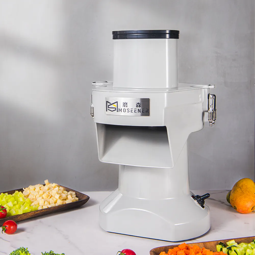 Venta caliente comercial 110V/220V Dicer Slicer chopper Shredder Cutter Patata Cebollas Cocos frutas Verduras Máquina cortadora