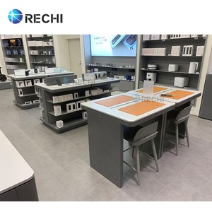 RECHI定制智能手机商店设计展示家具手机展示台柜台，带附件储物柜和搁板 - Product Image 3
