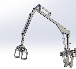 Rimorchio per tronchi con gru capacità di carico di 10 tonnellate gru per legname macchine per la silvicoltura, gru per tronchi con rimorchio da 10 tonnellate - Product Image 5