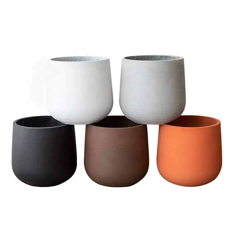 Vaso de flores luxuoso, grande, floreros, acabado, de concreto, vaso de flores para decoração de casa, bom e jardim