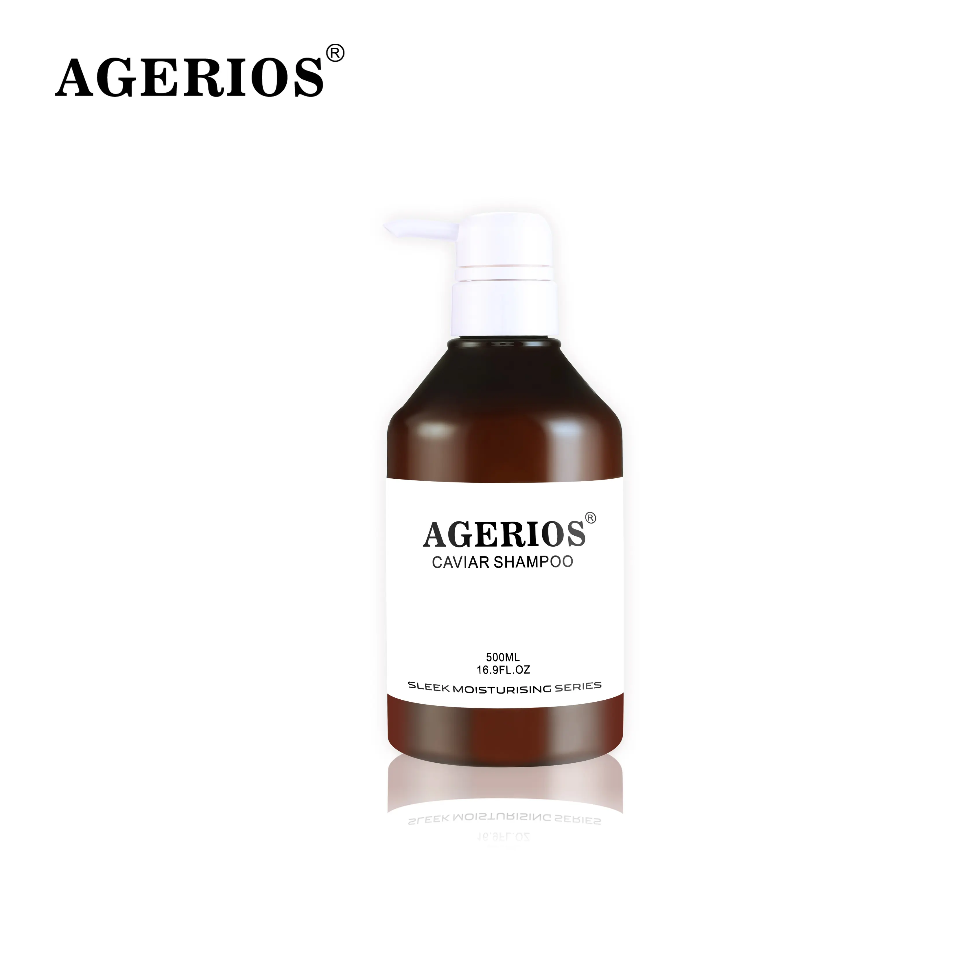 AGERIOS champú orgánico fresco sin productos químicos aceite de argán champú Caviar Etiqueta Privada