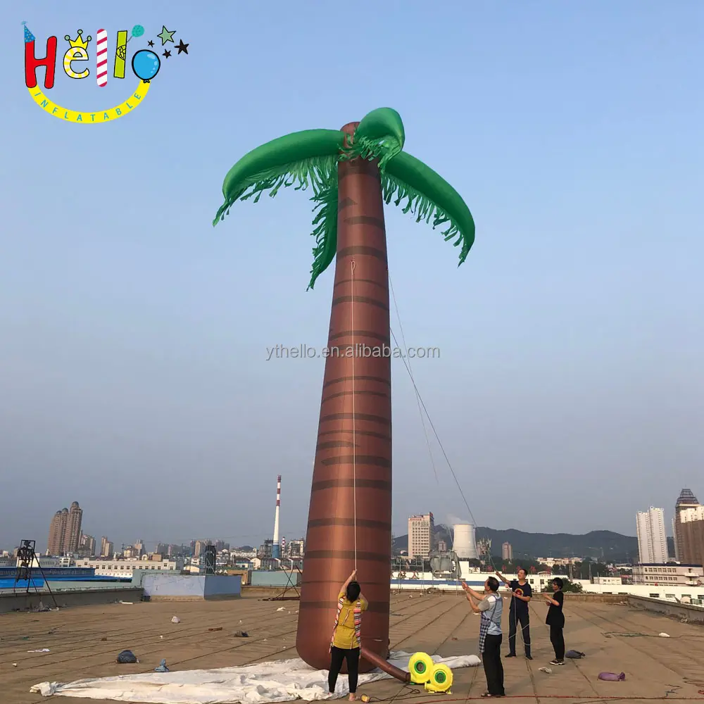 Gigante all'aperto che pubblicizza gli alberi di palma da cocco tropici gonfiabili della decorazione di evento della spiaggia di estate enorme